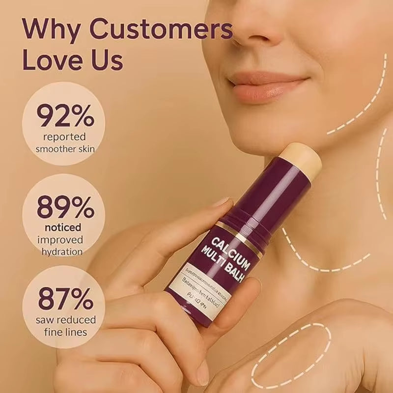 Calcium Volume Multi Balm Korean Skincare Stick Face & Eye Cream Collagen Deep Moisturizing Anti-Wrinkle Face Care Product